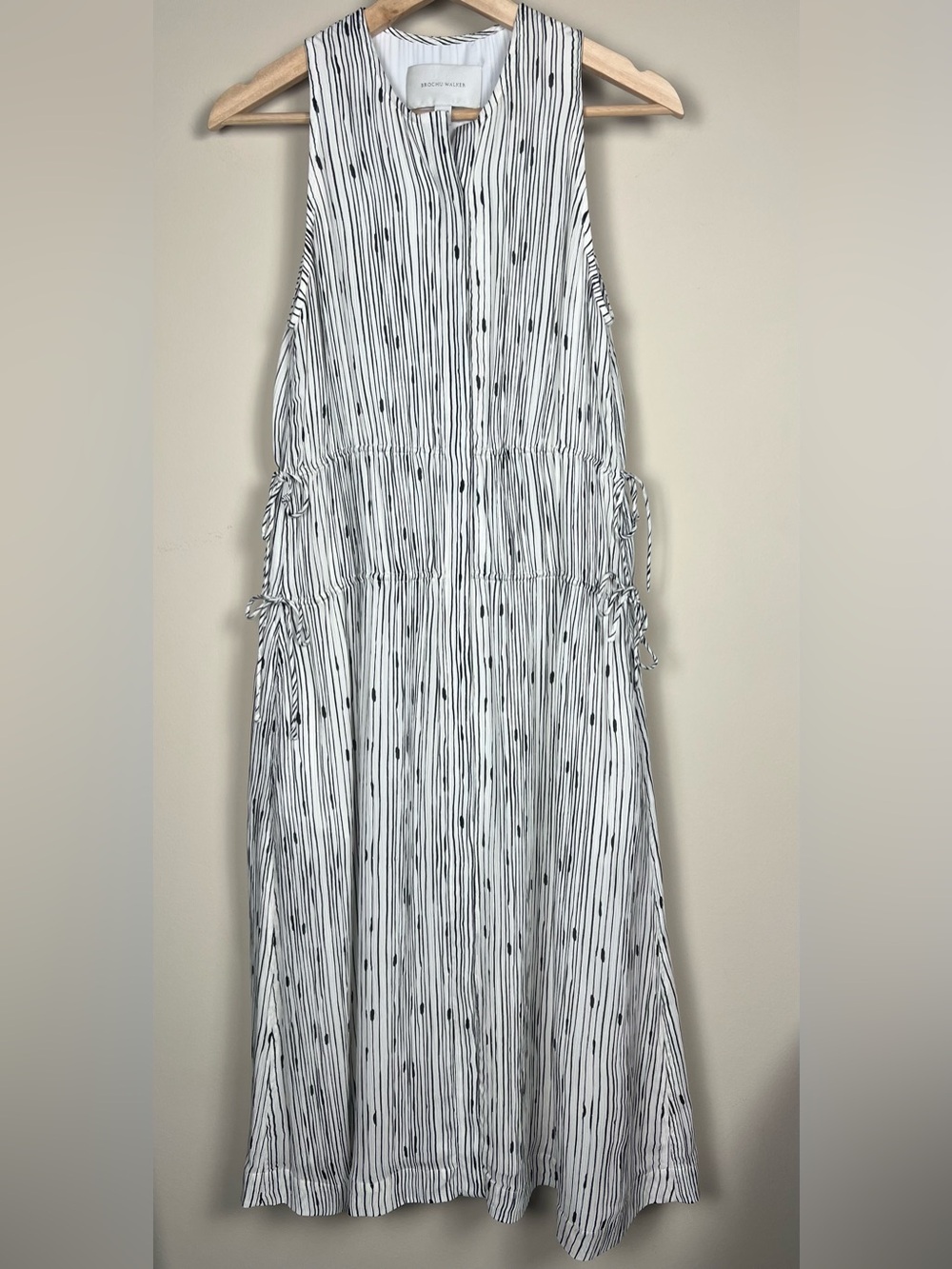 Brochu Walker 100% Silk The Looker Dress in Artisan Stripe Size S NWOT